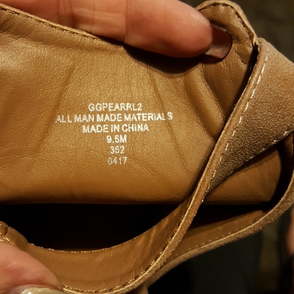 Tan G by Guess open toe ankle boots - Picture 4 of 6